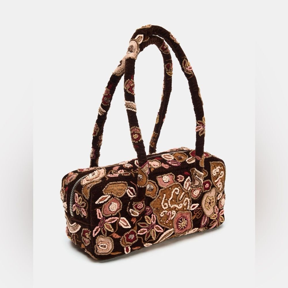 ZARA EMBROIDERED SHOULDER BAG - Picture 3 of 7